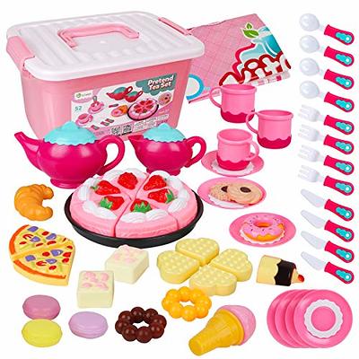 48pc Mermaid Tea Party Set for Little Girls,Birthday Gifts Age 3 4