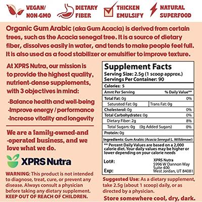 XPRS Nutra Gum Arabic Powder - Premium Acacia Gum Powder 8 Ounce