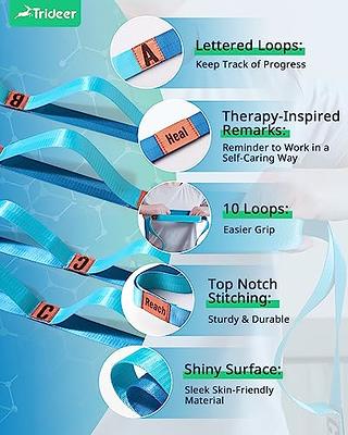 Trideer Stretching Strap with 10 Loops & Non-Elastic Yoga Strap for  Stretching&Hamstring & Leg Stretch Strap for Physical Therapy, Flexibility-  [Designed with Letters & Inspirational Remarks] - Yahoo Shopping