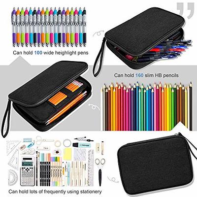 Pencil Case Large Capacity Pencil Pouch Marker Case for Students School  College Office Organizer Gift for Teen Adult Girl Boy Men Women Big Storage