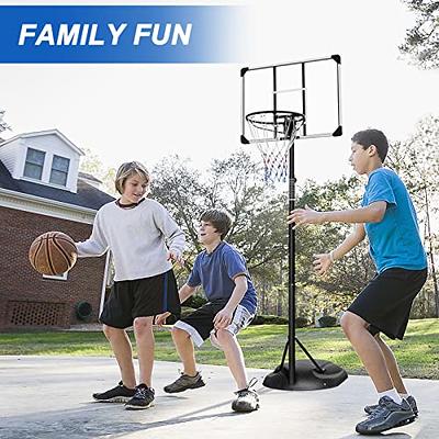 Portable Basketball Hoop Quickly Height Adjusted 6.6ft - 10ft Outdoor/Indoor  Basketball Goal System with 44 inch Shatterproof Backboard and Wheels for  Adults - Yahoo Shopping