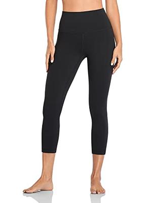  HeyNuts High Waisted Yoga Capris Leggings For Women, Buttery  Soft Workout Cropped Pants Compression 3/4 Leggings 21 Graphite Grey XXS