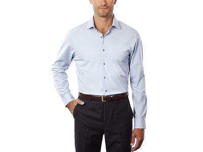 Mens Business Shirt Van Heusen Normal Fit Stretch Cotton Long Sleeve