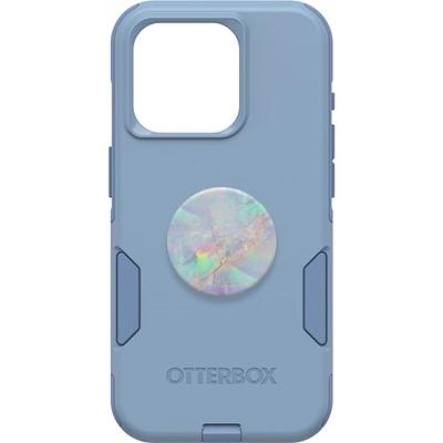 OtterBox iPhone 15 Plus and iPhone 14 Plus Commuter Series Case - CRISP  DENIM (Blue), Slim & Tough, Pocket-Friendly, with Port Protection