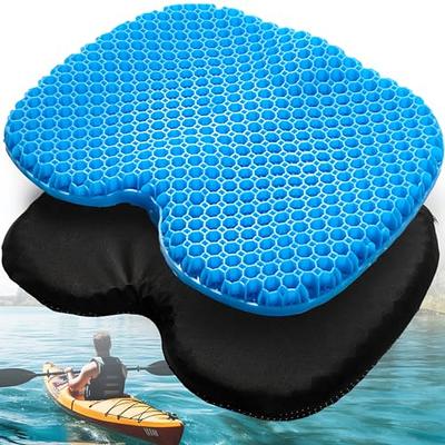 Anti Slip Kayak Gel Seat Cushion, Waterproof Large & Thick Kayak Seat Pad  for it in Kayak Chair, Boat Canoe Rowing Stadium Pad Kayak Accessories for