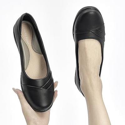 black flat dress shoes