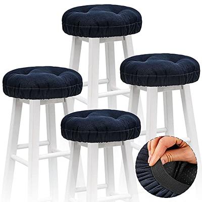 NVEOP Round Bar Stool Cushion with 4 Ties 12 inch, Comfortable Sitting for Round Wooden or Metal Stools, Make Your Old Stool New(Stool Cushion Only