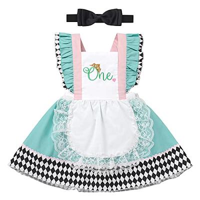 Alice in Wonderland First Birthday Outfit Girl Onederland 1st