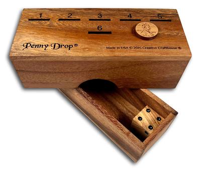 We Games 4 Player Shut The Box Dice Game - 14 inches Walnut Wood (Brown) –  1 to 4 Players 