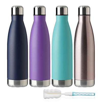 2 Stainless Steel Vacuum Flask Bottle Thermos Hot Cold Tea Coffee Insulated  17oz