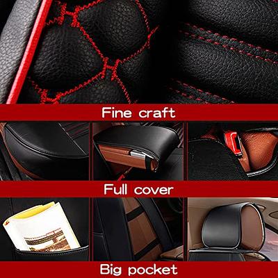 Luxury Auto Car Seat Cover Full Set Waterproof Leather Front Rear