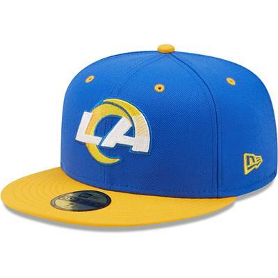 Men's New Era Royal/Black Los Angeles Rams Super Bowl LVI Champions Alt  Logo Side Patch 59FIFTY Fitted Hat