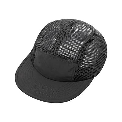 CLAPE Men's Cap 5 Panel Snapback Trucker Hat Dry Quick Outdoor