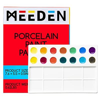 MEEDEN 22-Well Ceramic Watercolor Palette, Rectangle Porcelain Artist Paint  Palette, 7.6'' × 5.5'' Ceramic Mixing Tray for Gouache, Watercolor, Acrylic  Painting - Yahoo Shopping