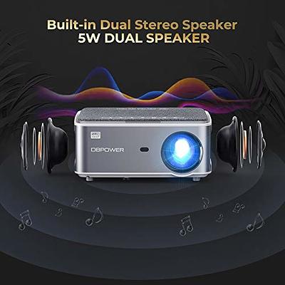 DBPOWER 5G WiFi Mini Bluetooth Projector 4K Support, 300 ANSI HD 1080P