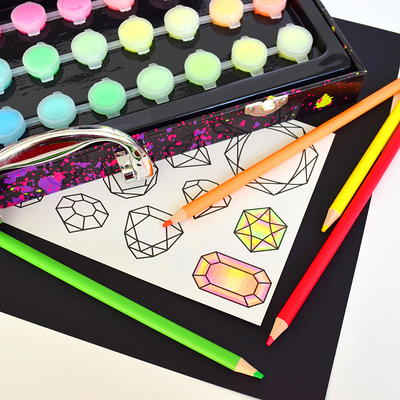 Art 101 Glow and Neon Drawing and Painting Art Set for Children and Adults,  61 Pieces, Multifunctional Set - Yahoo Shopping