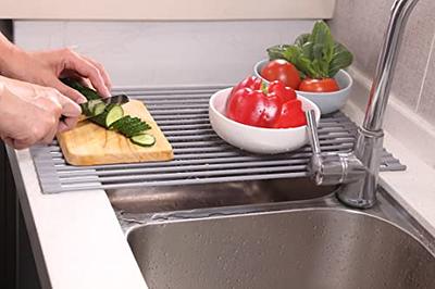 Surlong Expandable Dish Drying Rack Over The Sink Dish Basket