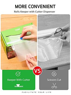 Syntus 8 x 150' Food Vacuum Seal Roll Keeper with Cutter Dispenser,  Commercial Grade Vacuum Sealer Bag Rolls, Food Vac Bags, Ideal for Storage,  Meal Prep and Sous Vide - Yahoo Shopping