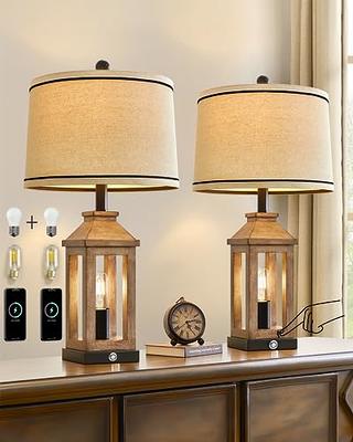 Antique Industrial Modern Electric Lantern Table Lamp for Bedroom