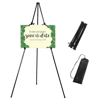 DAJAVE 6 Pack 63 Inch Display Easel Stand, Folding Easels for Display,  Portable Tripod Display Easel, Black Adjustable Metal Easel for Wedding  Sign, Posters, Painting - Yahoo Shopping