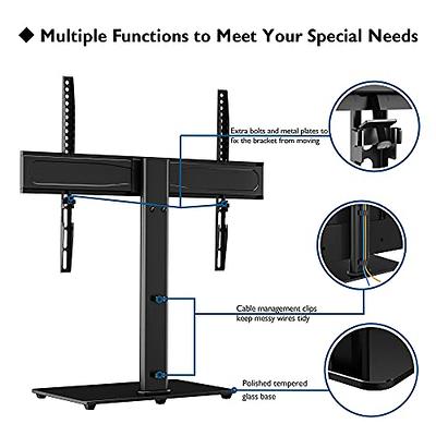 BONTEC Universal Swivel TV Stand for 17-43 inch Screens, Height