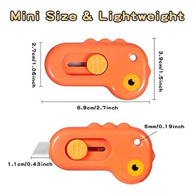 6 Pieces Mini Box Cutter Retractable Utility Knife Letter Opener Paper  Envelope Portable Cutter with Hole for Home Office and DIY Project, Cute  Dinosaur Shape - Yahoo Shopping