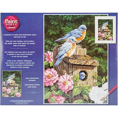 Paint Works Paint By Number Kit 14 x 20 - Garden Bluebirds - Yahoo  Shopping