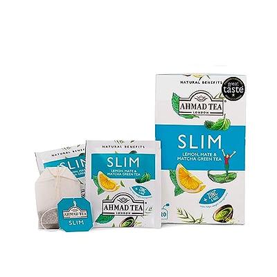 Ahmad Tea Green Tea, Lemon, Mate, & Matcha 'Slim' Natural Benefits Teabags,  20 ct (Pack of 6) - Caffeinated & Sugar-Free - Yahoo Shopping