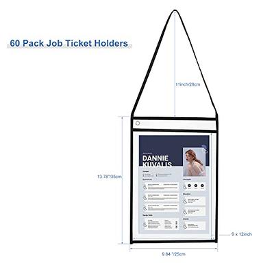 Nisorpa 60 Pack Job Ticket Holders, Shop Ticket Holders with Hanging Strap,  Both Sides Clear 9.8 * 13.8 Inches Work Order Plastic Sleeves for Classroom  Office Supplies Menu - Yahoo Shopping