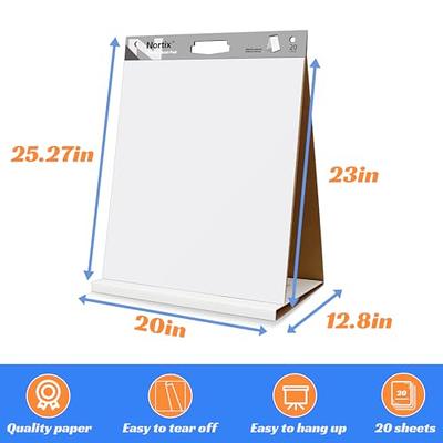  Sticky Easel Pads, Large Upgraded Flip Chart for Teachers, 25 x  30 Inches, Self Stick Easel Paper for White Board, 30 Sheets/Pad, 8 Pads :  Office Products
