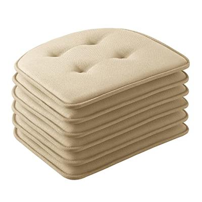 RECYCO Chair Cushions for Dining Chairs, Solid Square Thick Chair