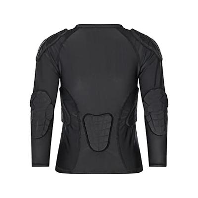 Men's Rib Protector Padded Vest Compression Shirt Training Vest With 3-pad  For Football Soccer Basketball Hockey Protective Gear L