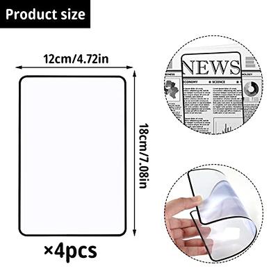 3X Full Page Magnifier A4 Large Sheet Reading Magnifying Glass Portable  Reading Aid Lens for Reading Books & Newspapers & Low Vision Aids