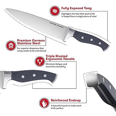 Senken Knives 8 Piece High Carbon Stainless Steel Assorted Knife