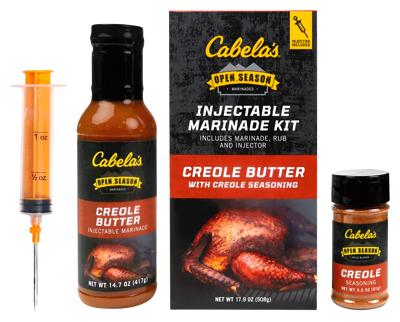 Cabela's Creole Butter with Creole Seasoning Injectable Marinade Kit -  Yahoo Shopping