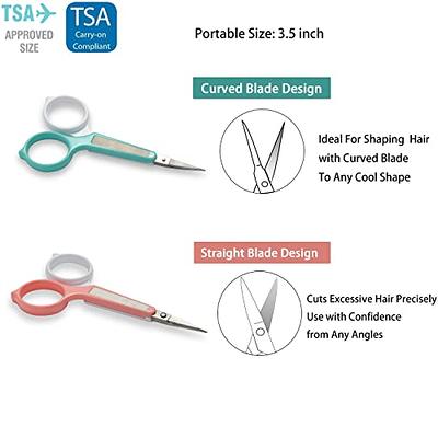 PAFASON Stainless Steel Curved and Straight Eyebrow Grooming