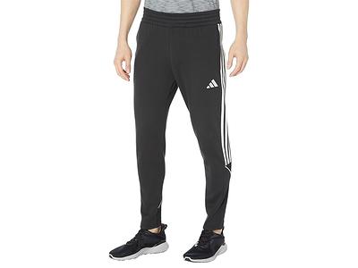 Black White Stripe Fleece Sport Leggings, $29, Zulily
