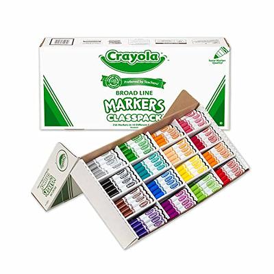 Crayola Washable Markers - Blue (12ct), Kids Broad Line Markers, Bulk  Markers for Classrooms & Teachers