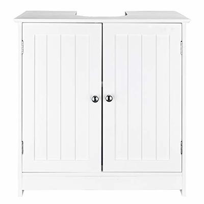 kleankin Modern Under Sink Cabinet with 2 Doors, Pedestal Under