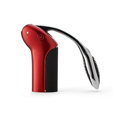 OXO Steel Vertical Lever Corkscrew with Removable Foil Cutter