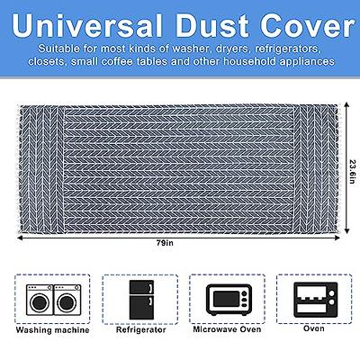 Washer Dryer Top Mat Covers, Washing Machine Top Cover Anti-Slip  Quick-drying Fridge Protector Cover Rubber Bedside Table Microwave Oven  Dust-Proof