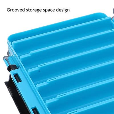  Double Sided Fishing Tackle Box Visible Hard Plastic