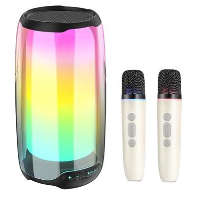  YLL Mini Karaoke Machine for Kids Adults, Portable Bluetooth  Speaker with 2 Wireless Microphones,18 Pre-Loaded Songs Toys Birthday Gifts  for Girls 4, 5, 6, 7, 8+ Years Old Toddler Teens (Lightpink) : Toys & Games