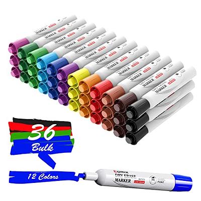 EXPO Low Odor Dry Erase Markers, Chisel Tip, Assorted Colors, 12 Pack