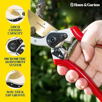 Haus & Garten ClassicPRO 8.5 Bypass Pruning Shears - Premium Garden Shears  - Use As Gardening Shears, Garden Clippers, Handheld Heavy-Duty  Professional Pruning Shears For Gardening & Pruning Scissors - Yahoo  Shopping