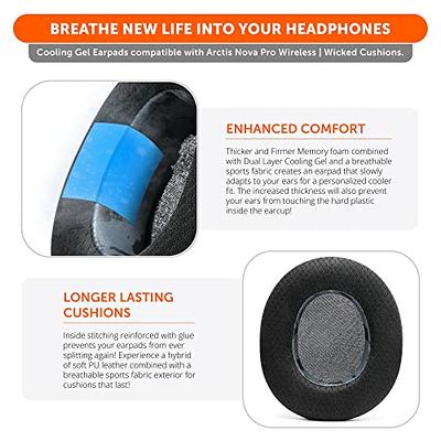  WC Upgraded Replacement Earpads for Steelseries Arctis Nova Pro  Wireless Made by Wicked Cushions, Improved Durability, Thickness, Softer  Leather, and Sound Isolation