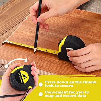 Bullseye Small Pink Tape Measure - Measurement Tape with Standard Inches  and Metric - Easy to Read Tape Measure Retractable - Measuring Tape