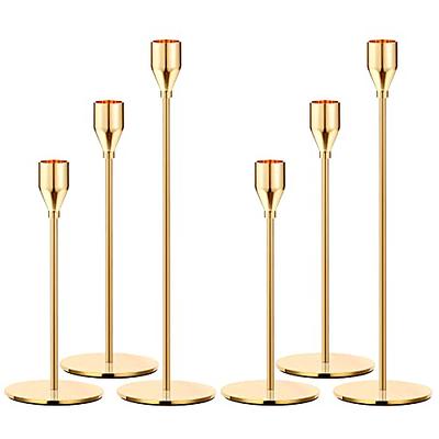 6Pcs Copper Candlestick Rack Home Candlestick Lamp Wicks for Oil