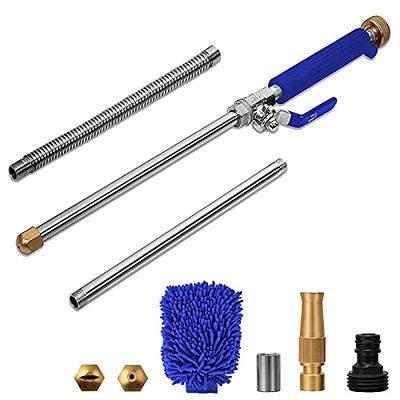 Twinkle Star Sediment Filter Attachment Line Water Hose Filter with 100 Mesh and 40 Mesh Screen, 2pcs O-Ring, Garden Pressure Washer Inlet for RV