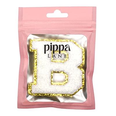 Pippa Lane Self Adhesive Letter Patches for Clothing (3pc Stick On or Iron  On Letters). 2.5